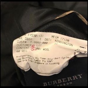 Amazing Men’s Authentic Burberry Suit